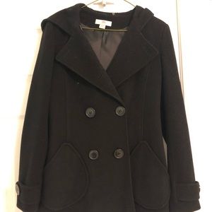 Black JLo Wool Coat